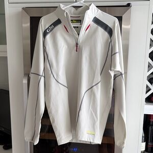 Gill Men's White Performance Quarter-Zip Jacket